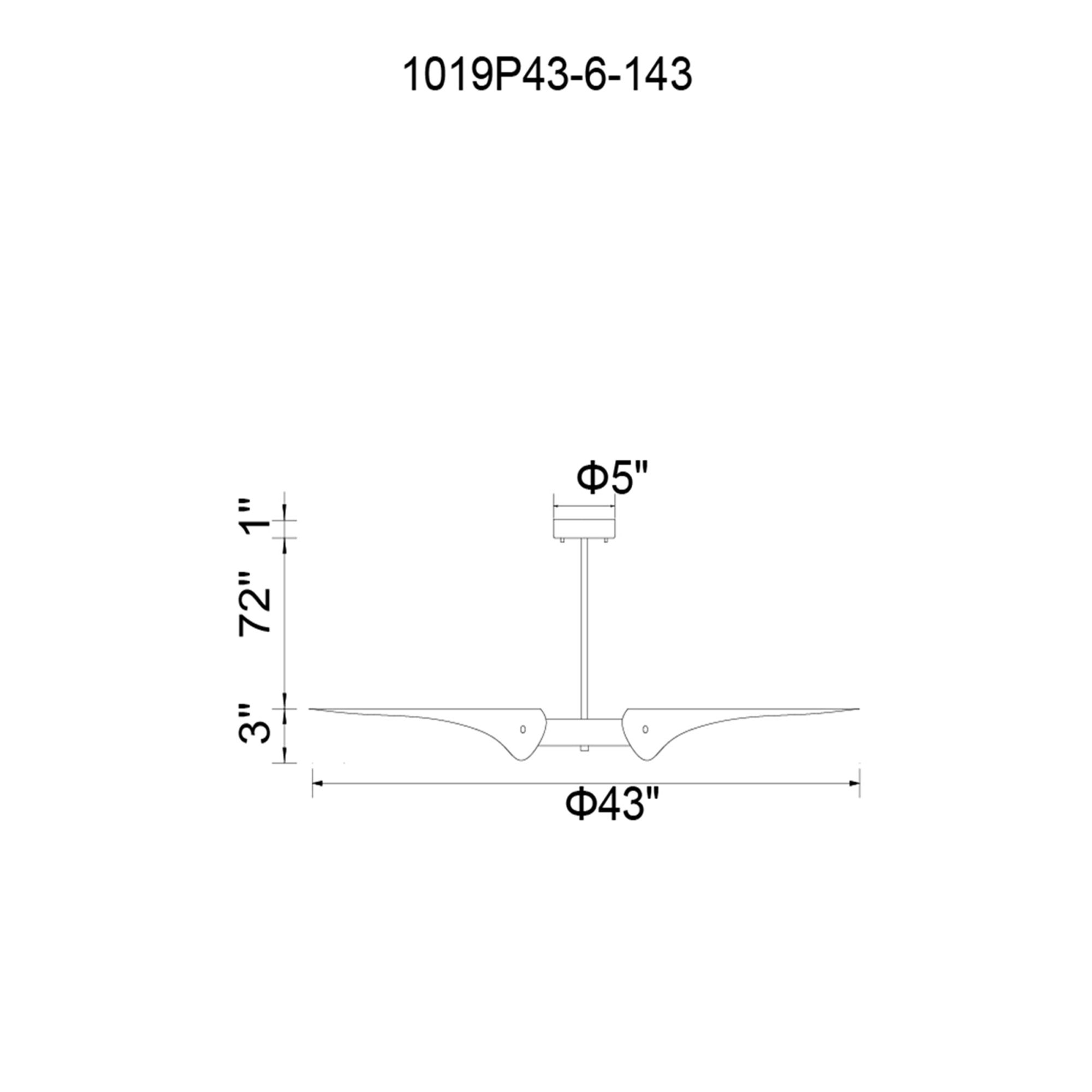 Image 7 Amar 6 Light Chandelier With Matte Black Finish more views