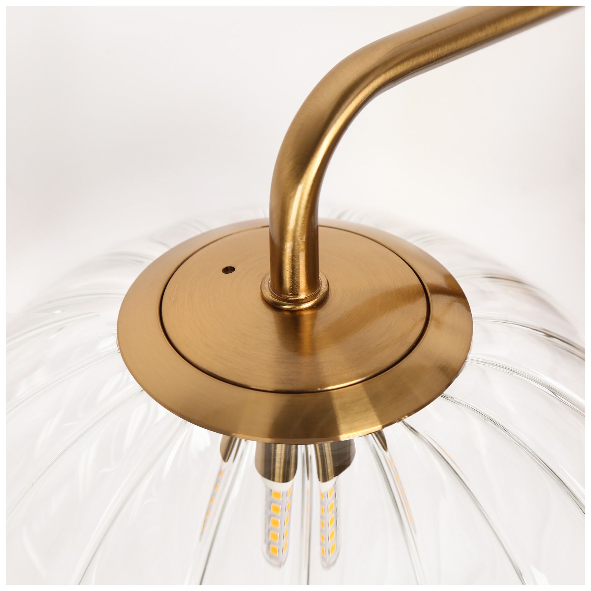 Image 3 Amara 23.6" Wide Gold 3-Light Orb Glass Bathroom Vanity Light more views