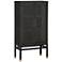 Amara 31 3/4" Wide Charcoal Woven Rattan 2-Door Wall Cabinet