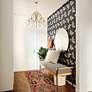 5_Amara 38" Wide Gilded Gold Crystal 5-Light Candle Chandelier more views