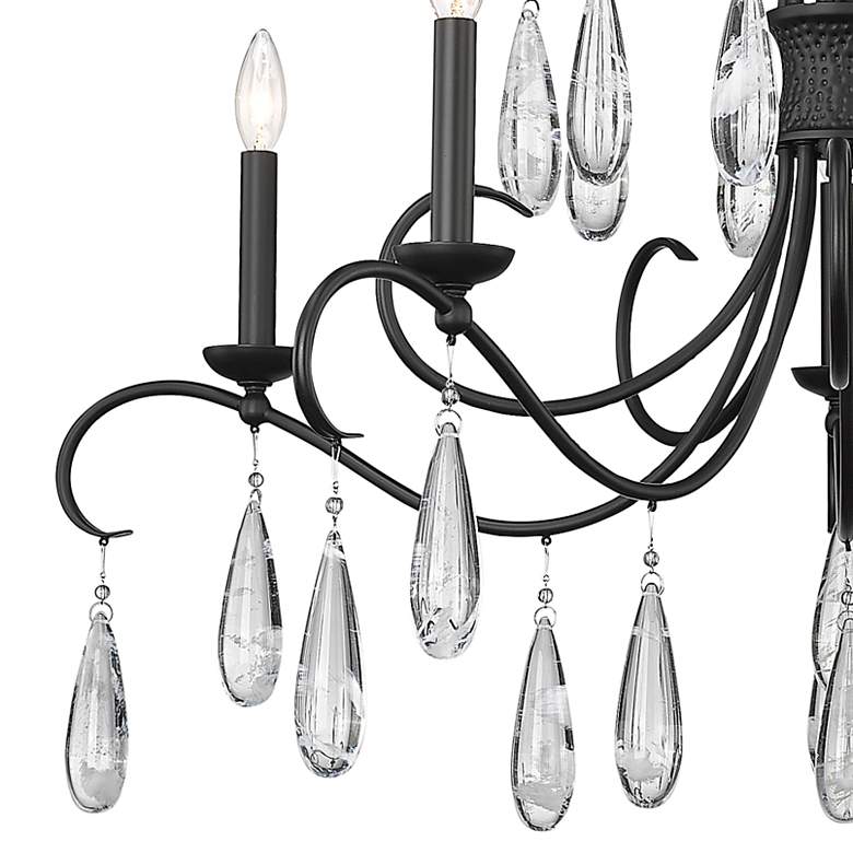 Image 4 Amara 38" Wide Matte Black 5-Light Chandelier more views