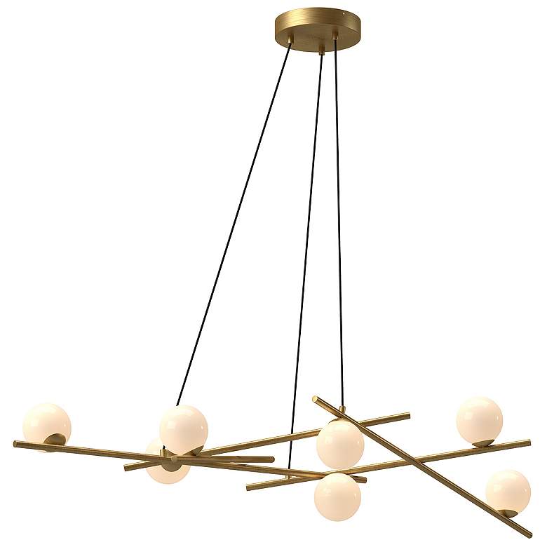 Image 2 Amara 53 3/4" Wide Brushed Gold LED Chandelier