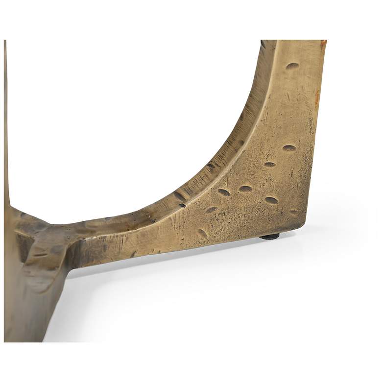Image 2 Amara Antique Brass And Nickel Modern Accent Table more views