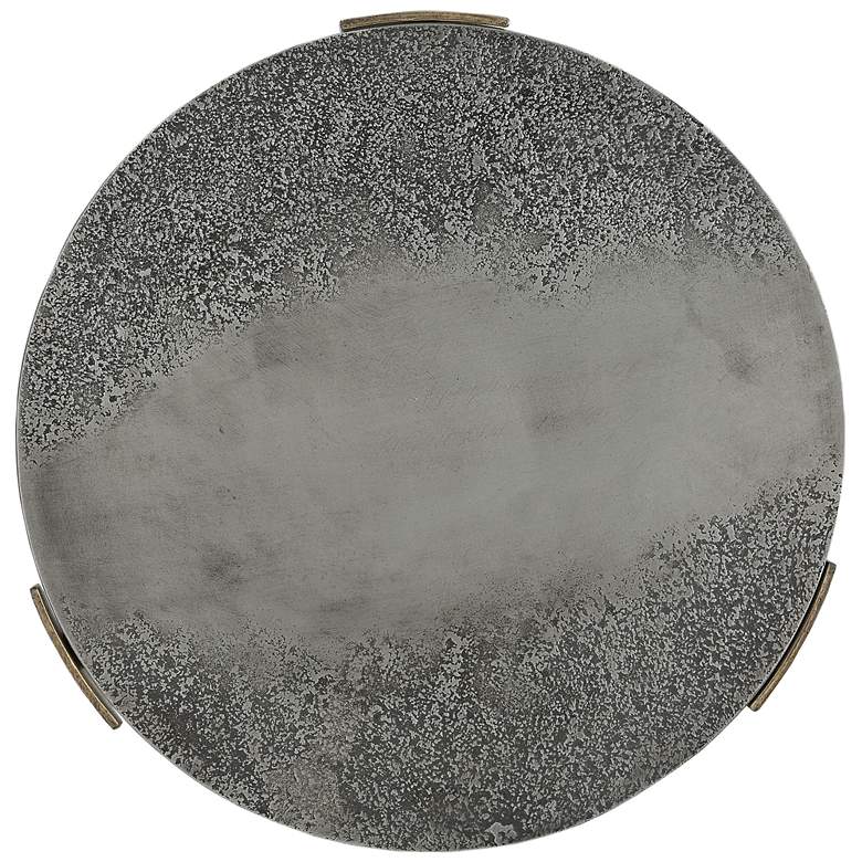 Image 5 Amara Antique Brass And Nickel Modern Accent Table more views