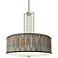 Amara Carey 24" Brushed Nickel 4-Light Chandelier