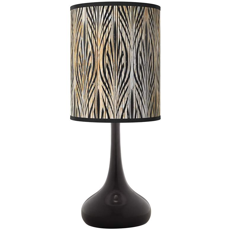 Image 1 Amara Giclee Black Droplet Table Lamp