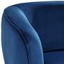 5_Amara Navy Blue Sky Fabric and Gold Metal Armchair more views