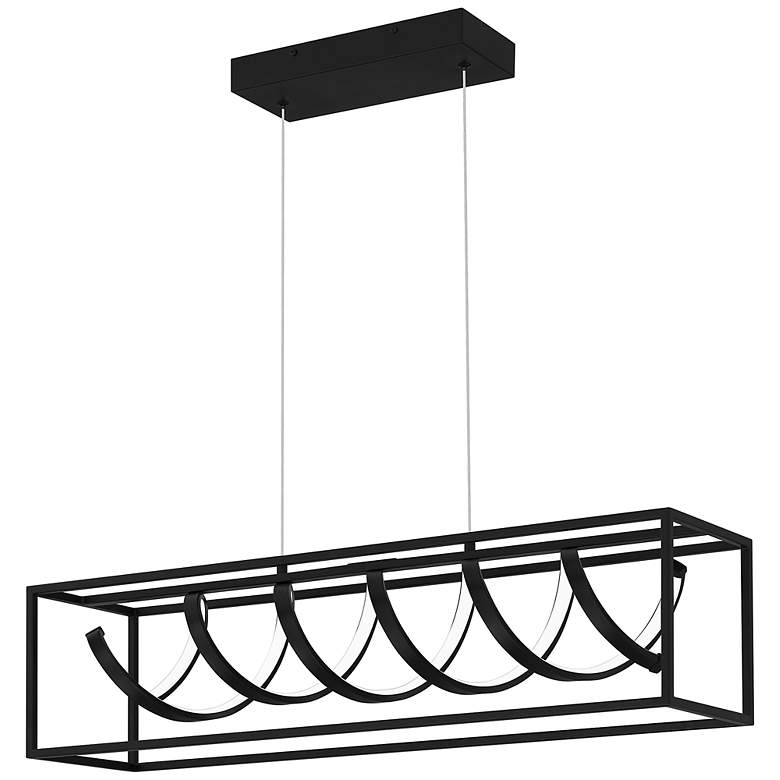 Image 2 Amaranth Integrated LED Matte Black Island Light