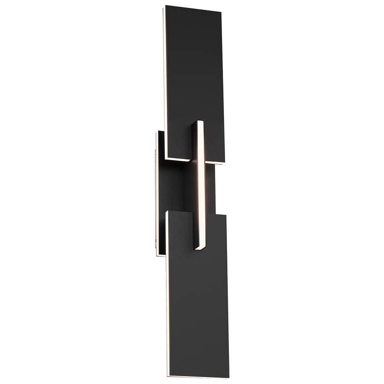 Image 1 Amari 22 inchH x 3.5 inchW 4-Light Wall Sconce in Black