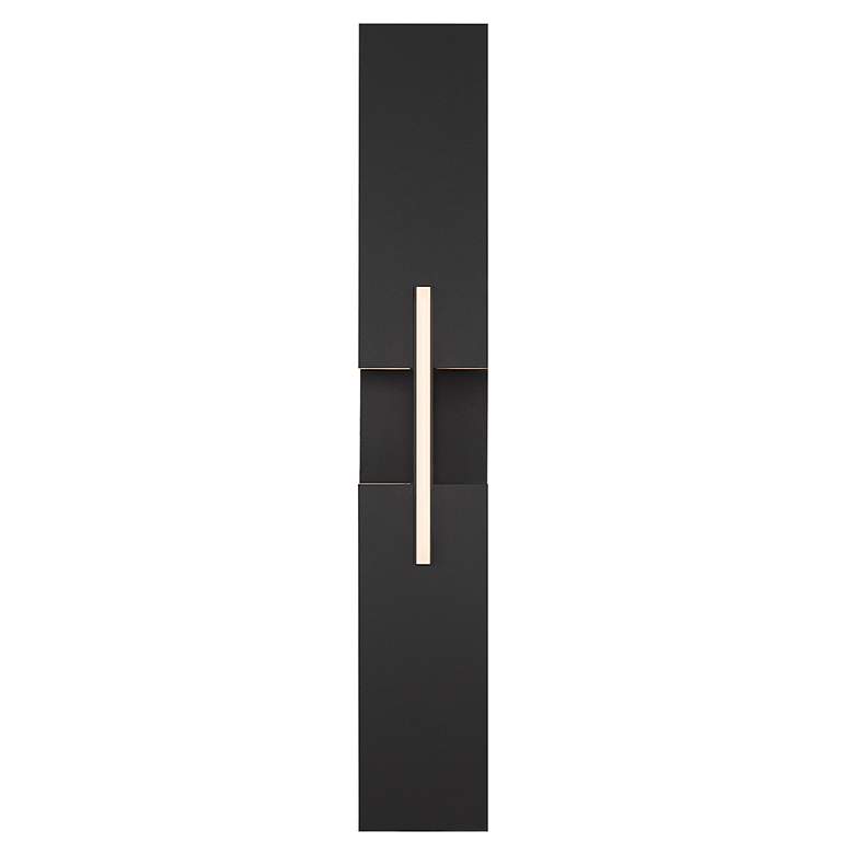 Image 3 Amari 22"H x 3.5"W 4-Light Wall Sconce in Black more views