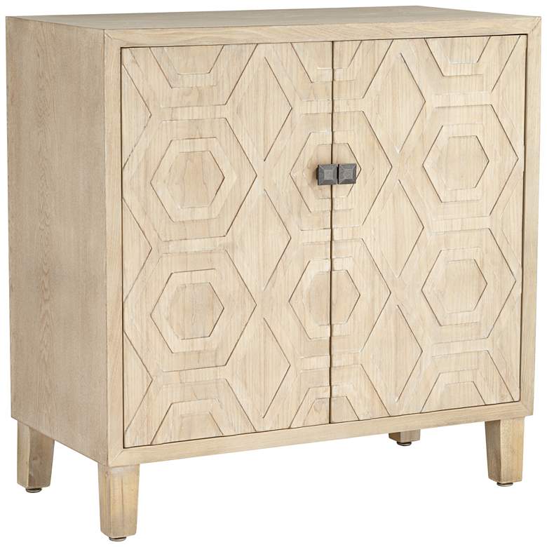 Amari 31 1/2&quot; Wide White Washed Wooden Cabinet