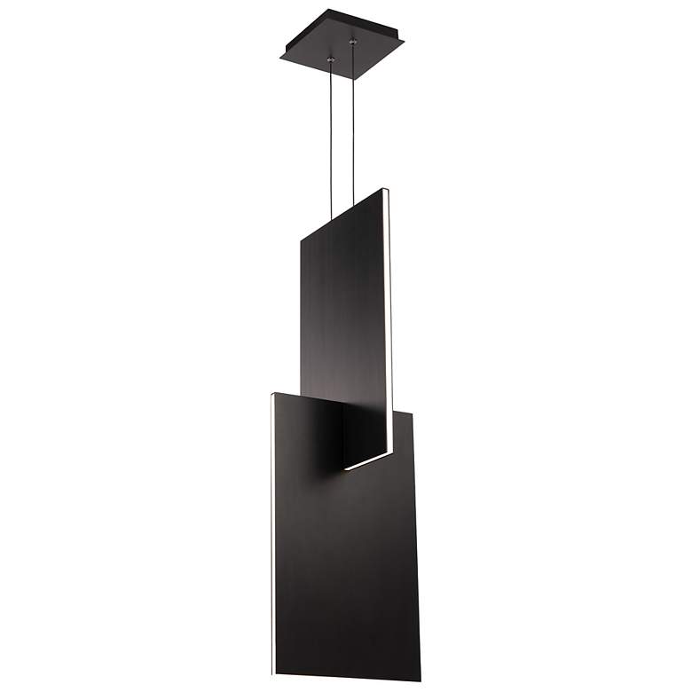 Image 1 Amari 32.38"H x 11"W 8-Light Mini-Pendant in Black