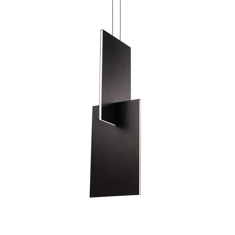 Image 2 Amari 32.38"H x 11"W 8-Light Mini-Pendant in Black more views