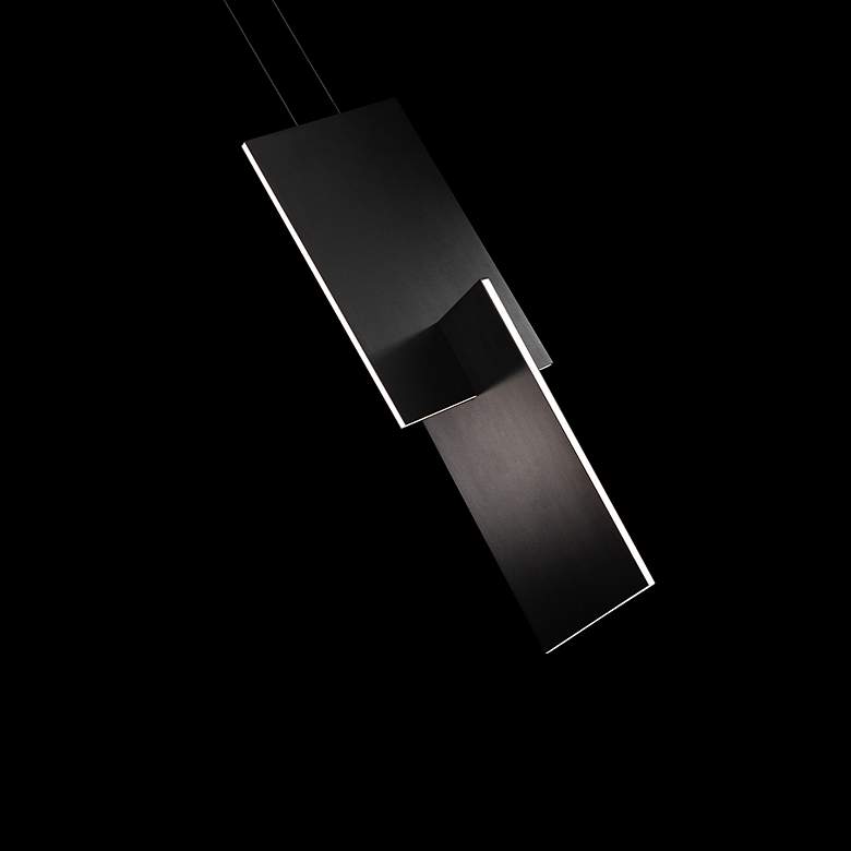 Image 4 Amari 32.38"H x 11"W 8-Light Mini-Pendant in Black more views