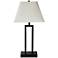 Amari Bronze Metal Table Lamp with Outlet and USB Port