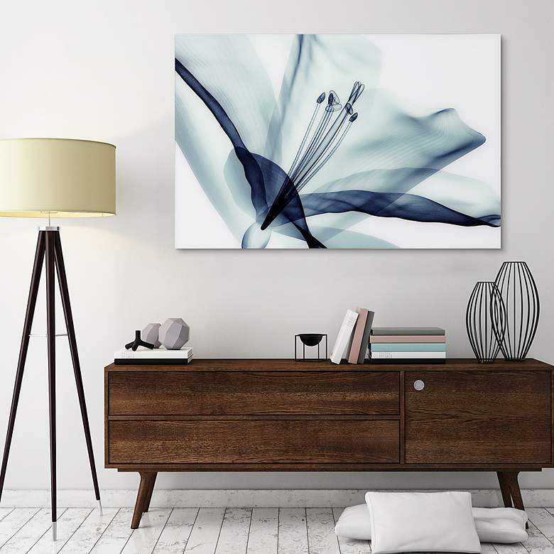 Image 5 Amaryllis 48"W Free Floating Tempered Glass Graphic Wall Art more views