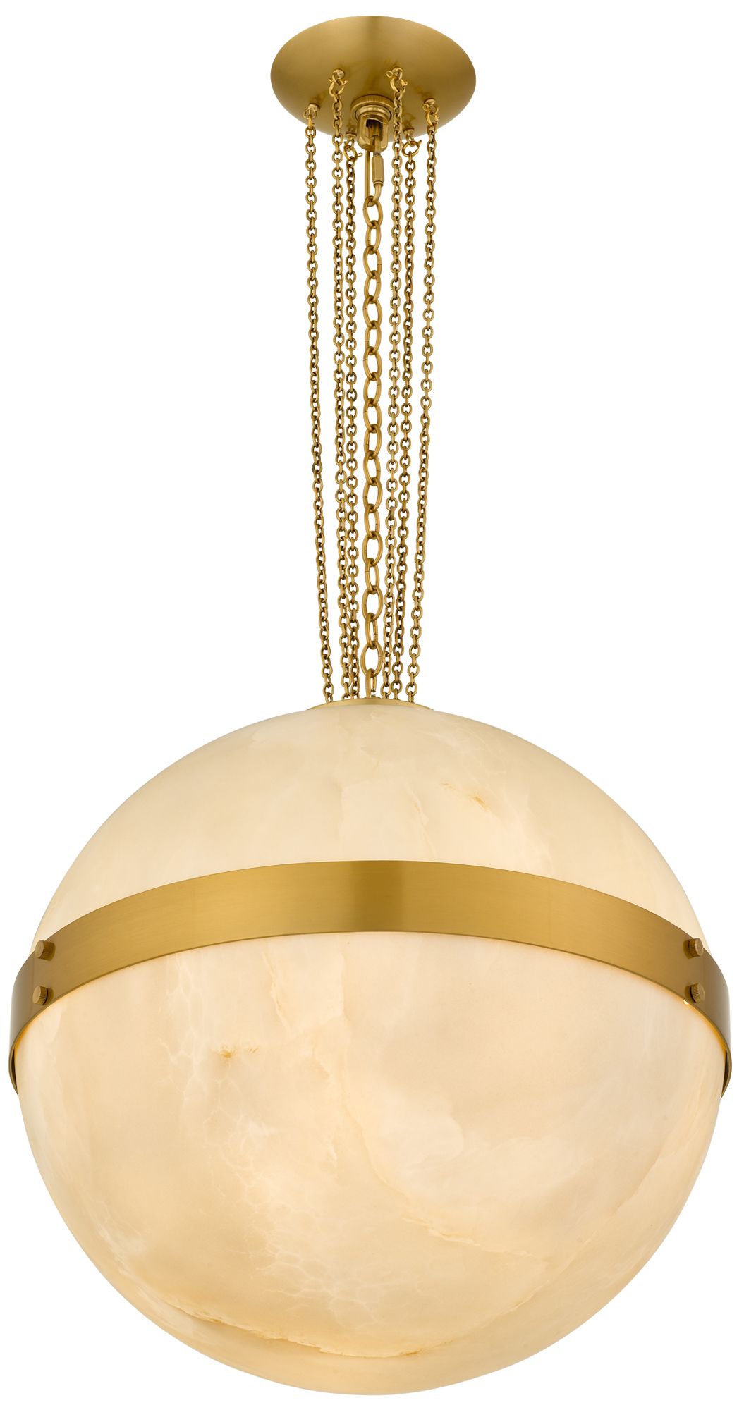 Image 2 Amato 3-Light Brushed Gold Pendant Light