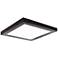 Amax Lighting Platter 13" Square Bronze LED Outdoor Ceiling Light