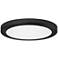Amax Lighting Platter 15" Black Disc LED Outdoor Ceiling Light