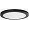 Amax Lighting Platter 15" Round Disc Bronze LED Outdoor Ceiling Light
