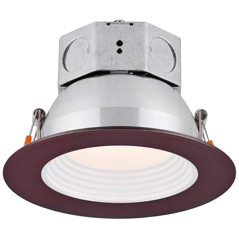 Image 1 Amax Lighting Veloce 4 inch Bronze LED Baffle Recessed Lighting Downlight