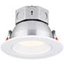 Amax Lighting Veloce 4" White LED Baffle Recessed Light Downlight