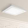 1_Amax Platter 13" Square White LED Outdoor Ceiling Light