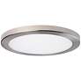 Amax Platter 15" Round Brushed Nickel Cool White LED Outdoor Light