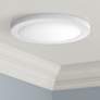 Amax Platter 15" Round White LED Outdoor Ceiling Light