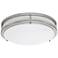 Amax Zaire 10" Wide Brushed Nickel Modern LED Ceiling Light