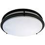 2_Amax Zaire Bronze 17" Wide Modern Flush Mount LED Ceiling Light
