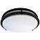 Amax Zaire Bronze 17" Wide Modern Flush Mount LED Ceiling Light