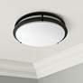 1_Amax Zaire Bronze 17" Wide Modern Flush Mount LED Ceiling Light