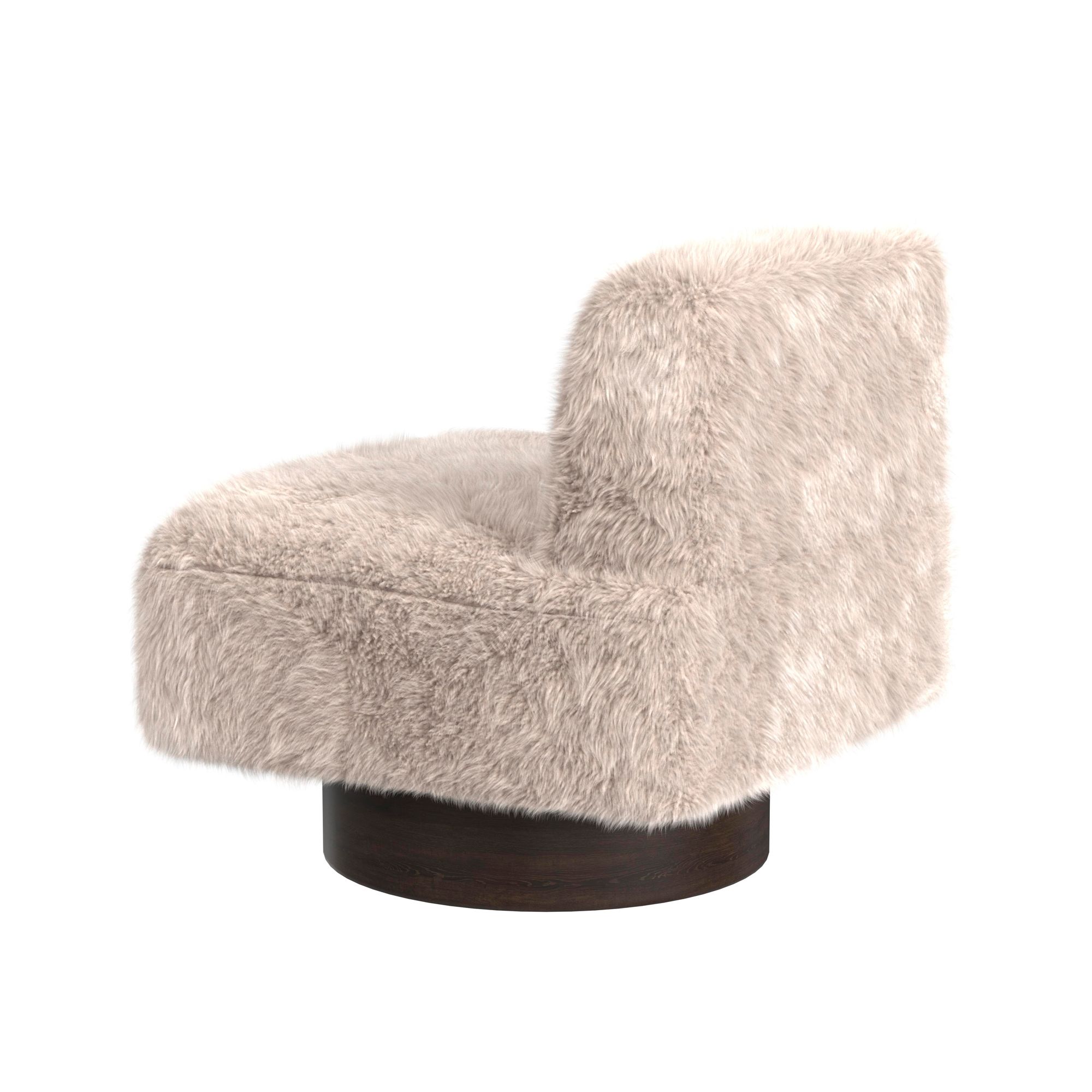 Image 6 Amaya 29" High Beige Swivel Accent Chair more views