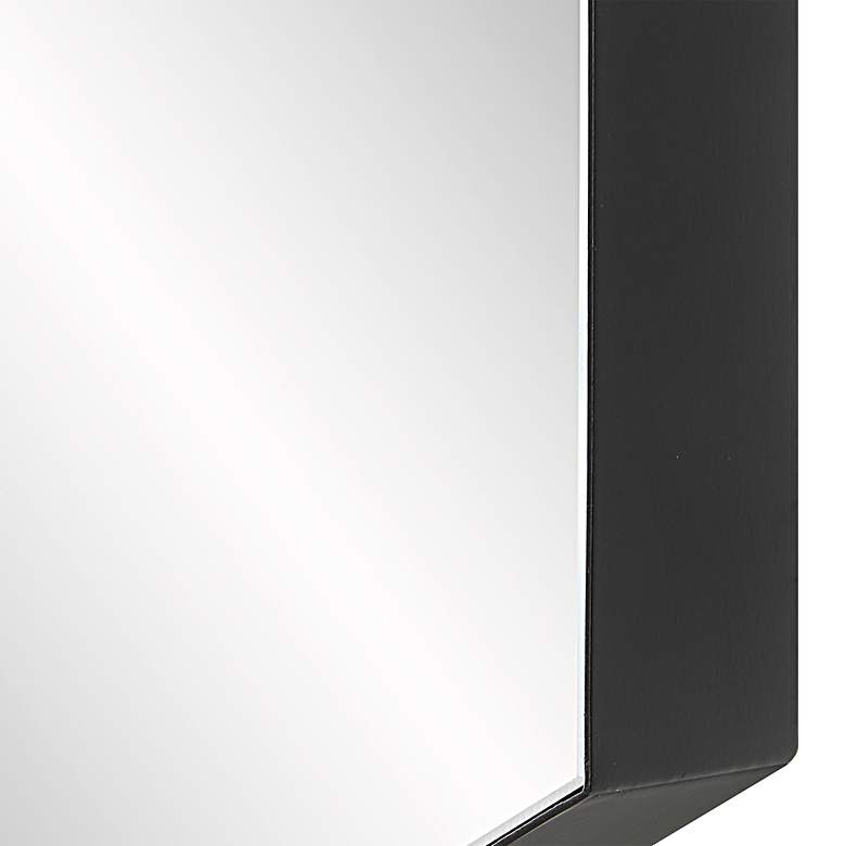 Image 4 Amaya Black 23 1/4" x 20 1/4" Hexagon Wall Mirrors Set of 2 more views