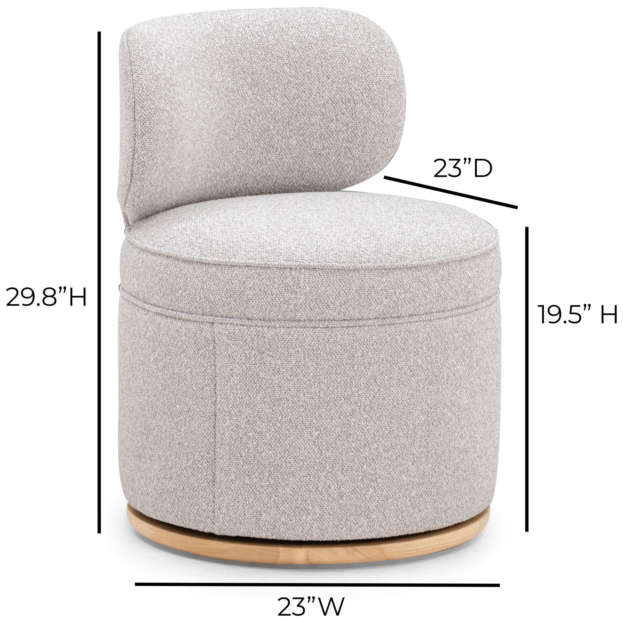 Image 7 Amaya Grey Swivel Desk Chair more views