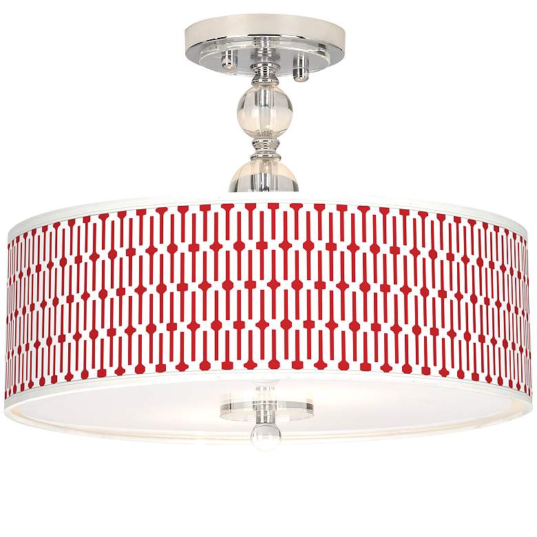 Image 1 Amaze Giclee 16" Wide Semi-Flush Ceiling Light