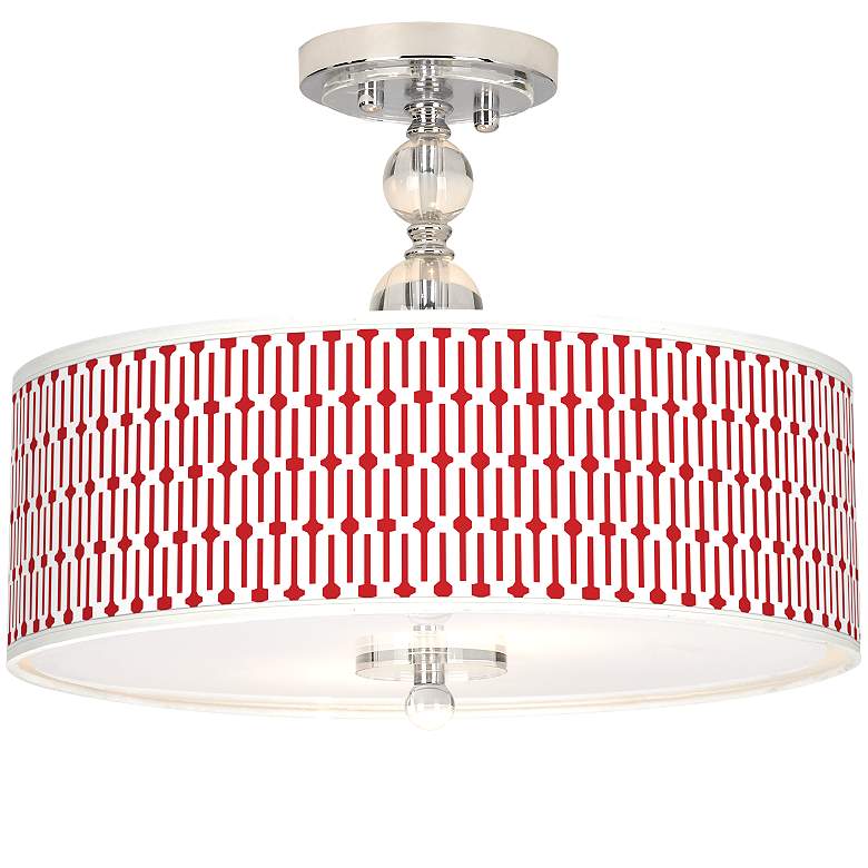 Image 1 Amaze Giclee 16 inch Wide Semi-Flush Ceiling Light