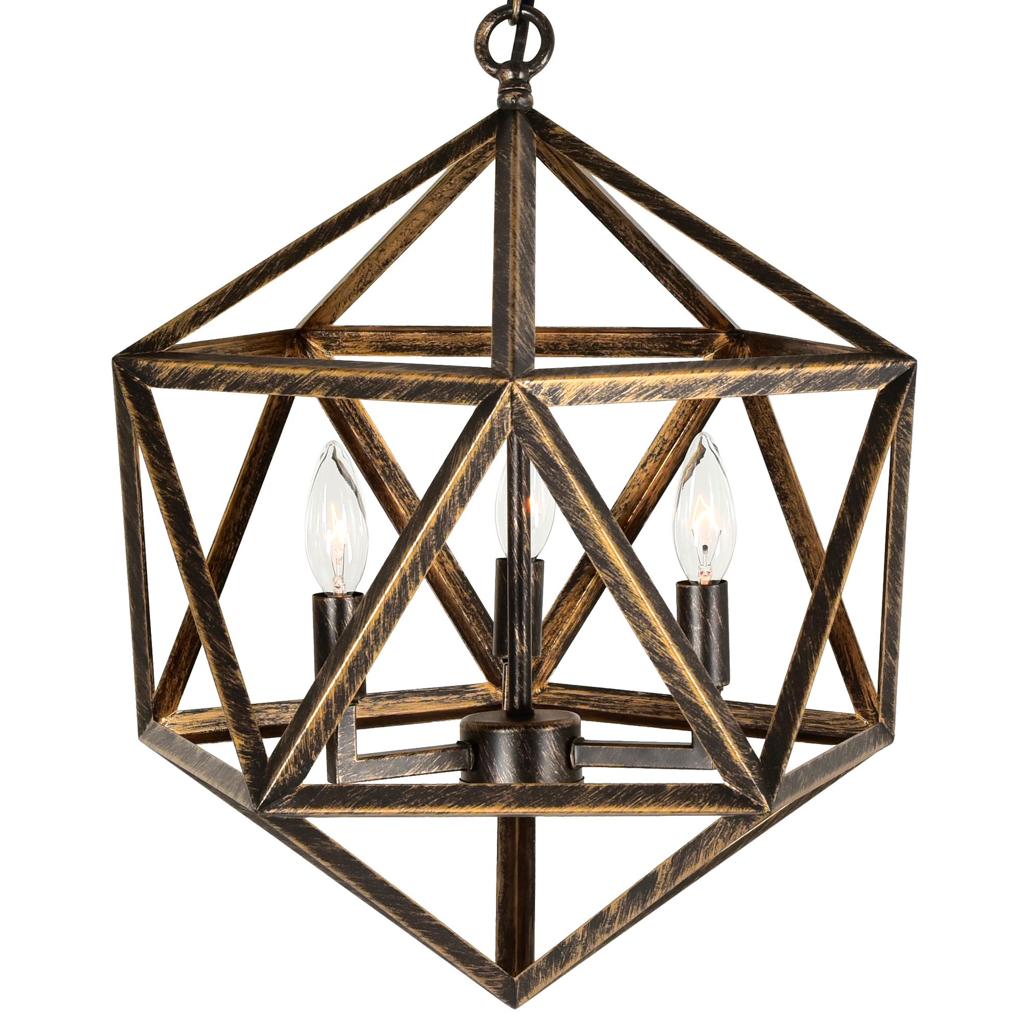 Image 2 Amazon 3 Light Up Pendant With Antique forged copper Finish more views