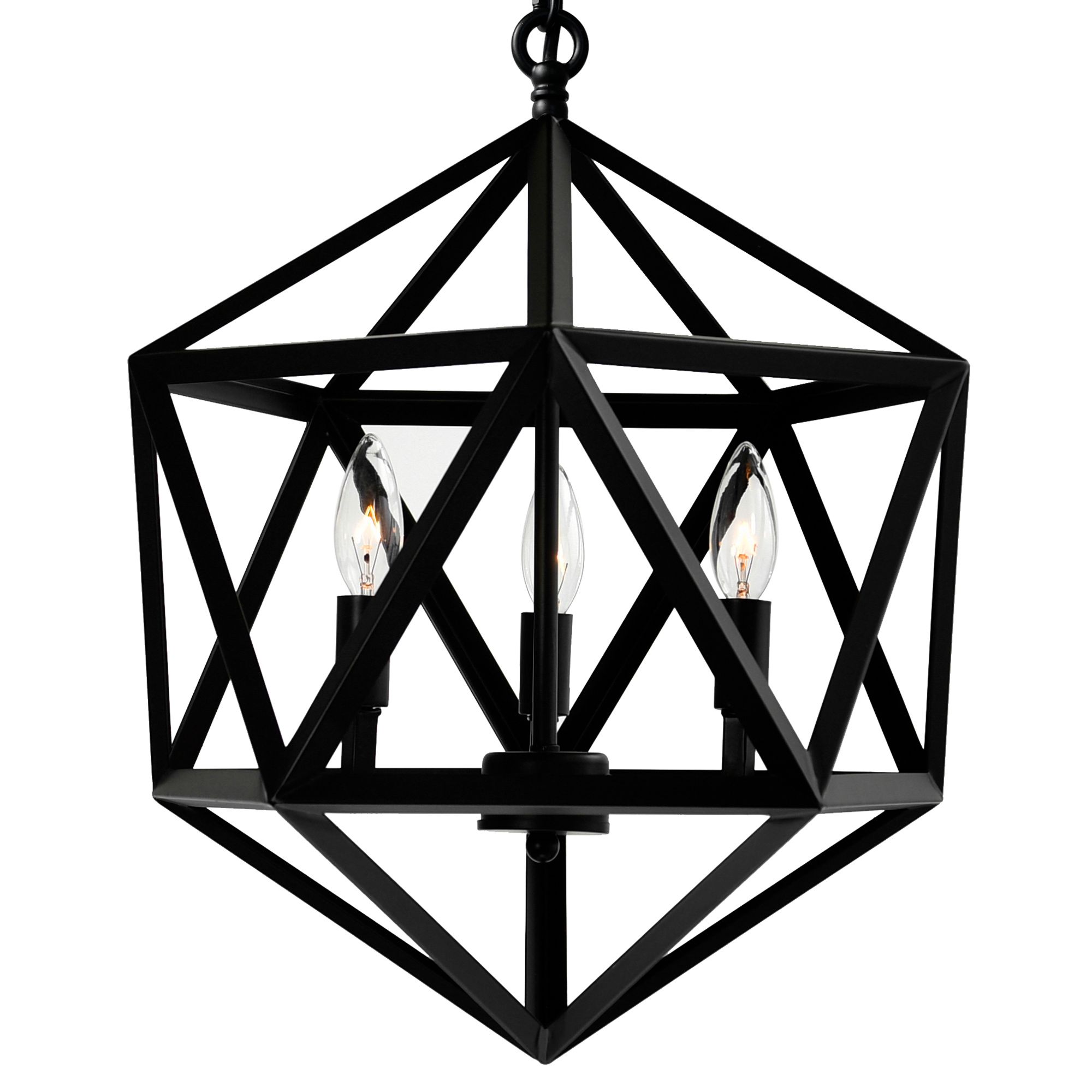 Image 2 Amazon 3 Light Up Pendant With Black Finish more views
