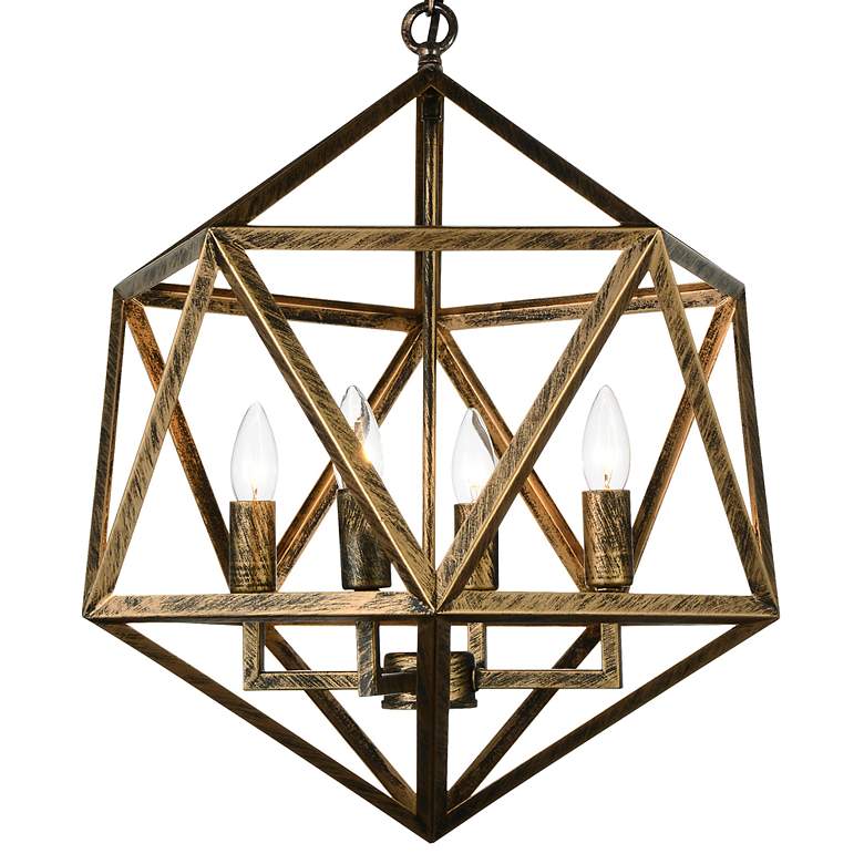 Image 2 Amazon 4 Light Up Pendant With Antique forged copper Finish more views
