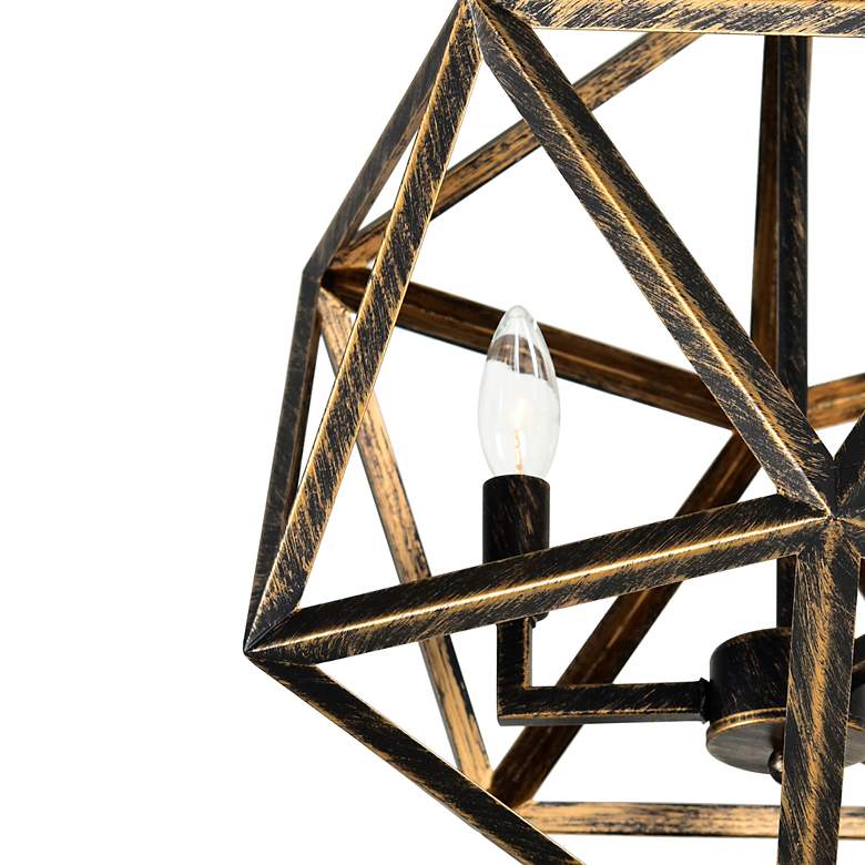 Image 3 Amazon 4 Light Up Pendant With Antique forged copper Finish more views