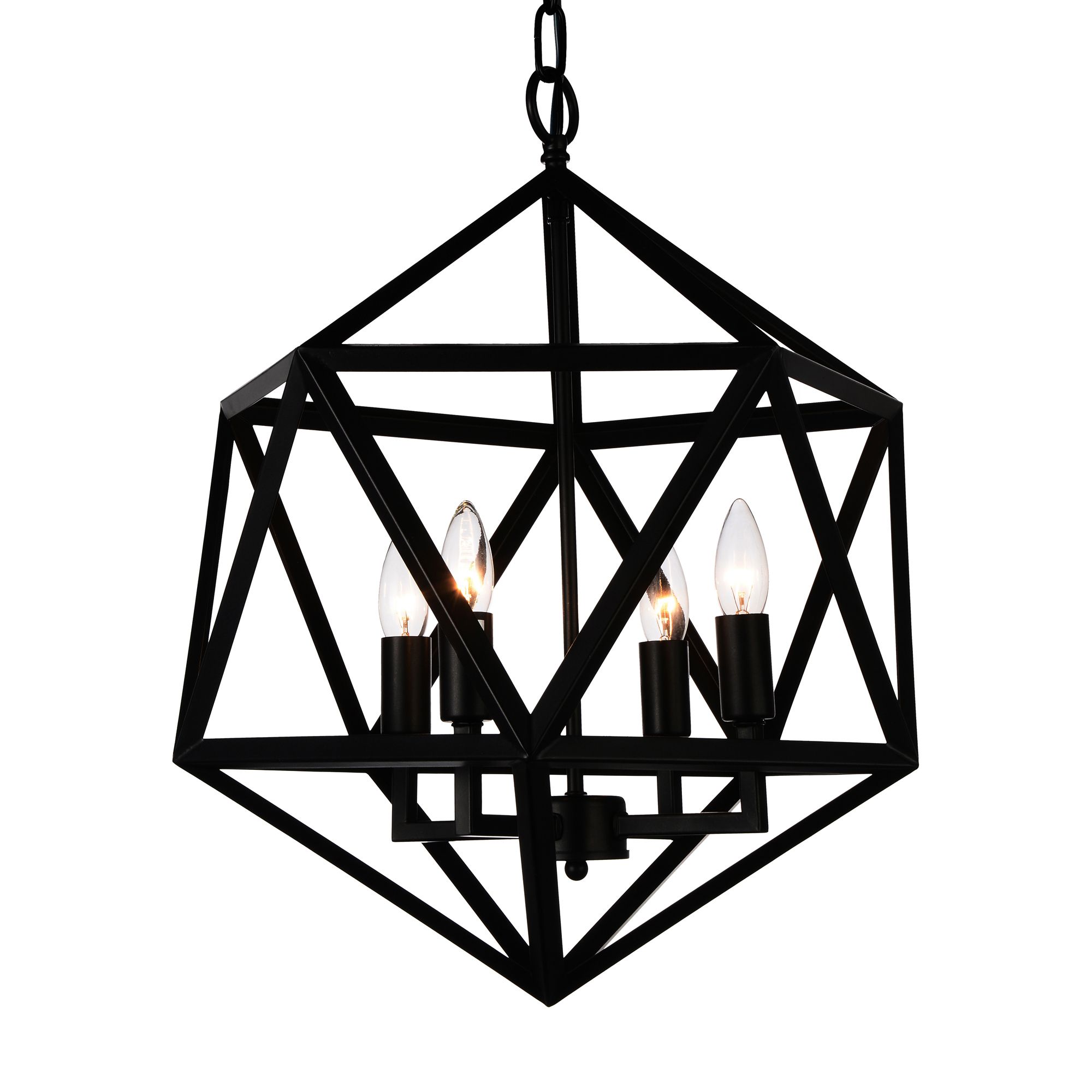 Image 2 Amazon 4 Light Up Pendant With Black Finish more views