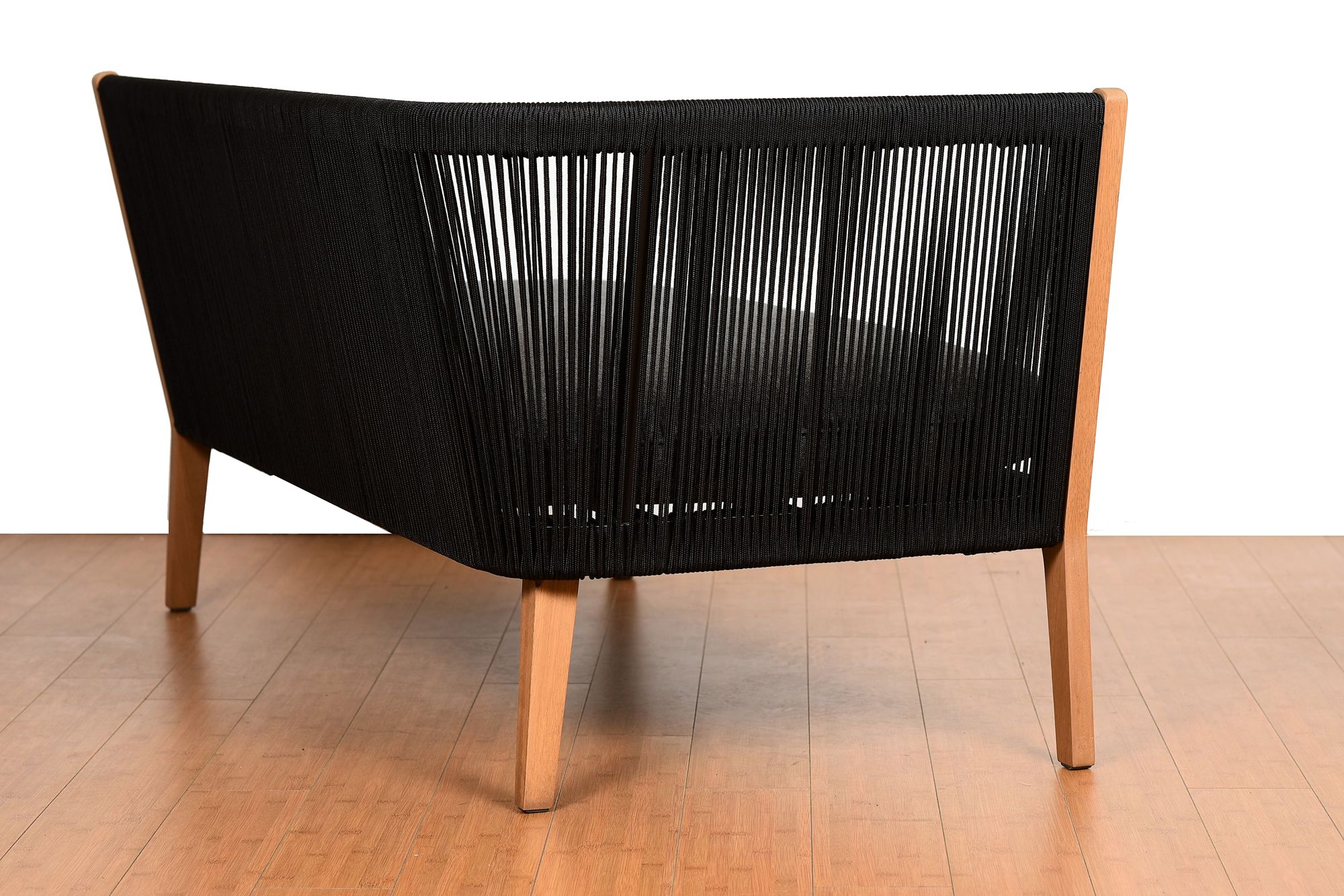 Amazonia Positano 4-Piece Black Eucalyptus Outdoor Patio Seating Set