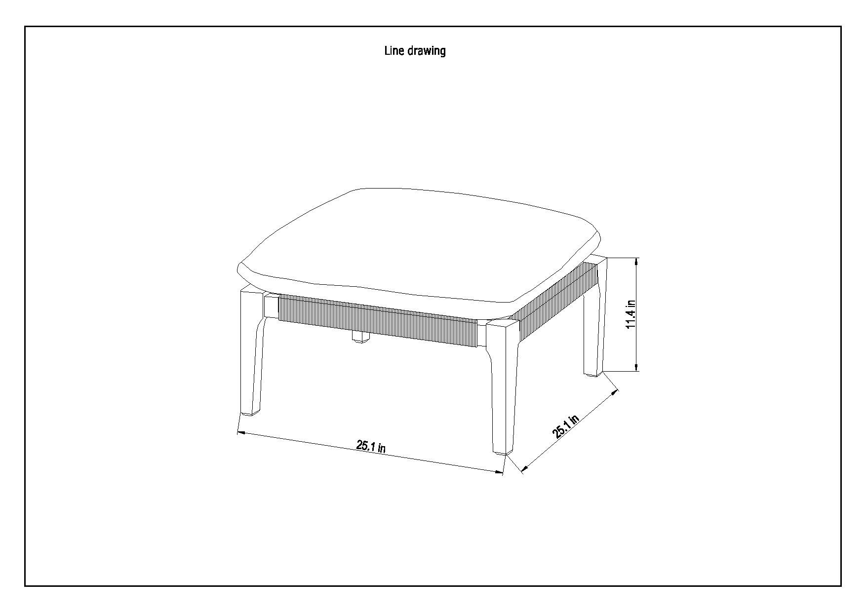 Amazonia Positano 4-Piece Black Eucalyptus Outdoor Patio Seating Set