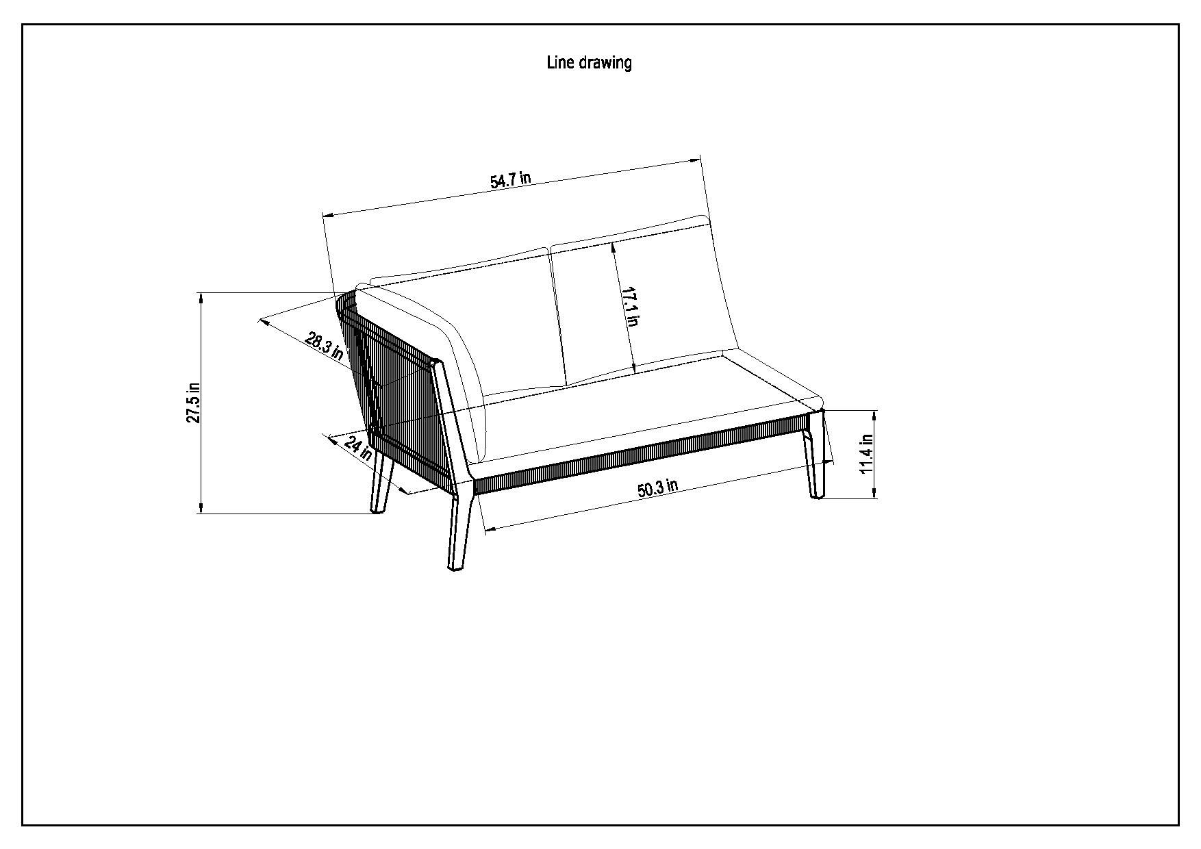Amazonia Positano 4-Piece Gray Eucalyptus Outdoor Patio Seating Set in scene