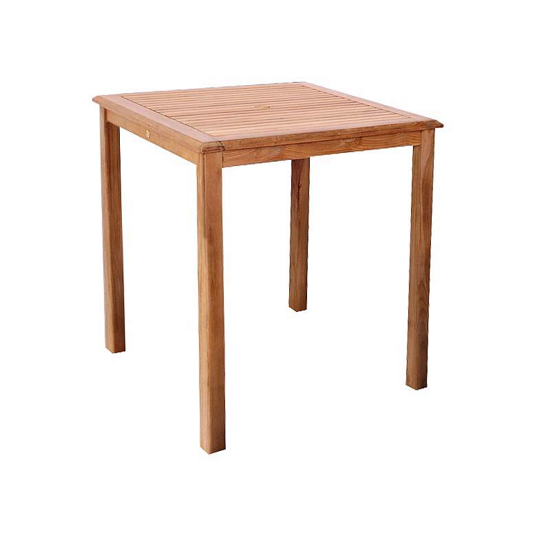 Image 1 Amazonia Teak Eden Outdoor Square Bar Table