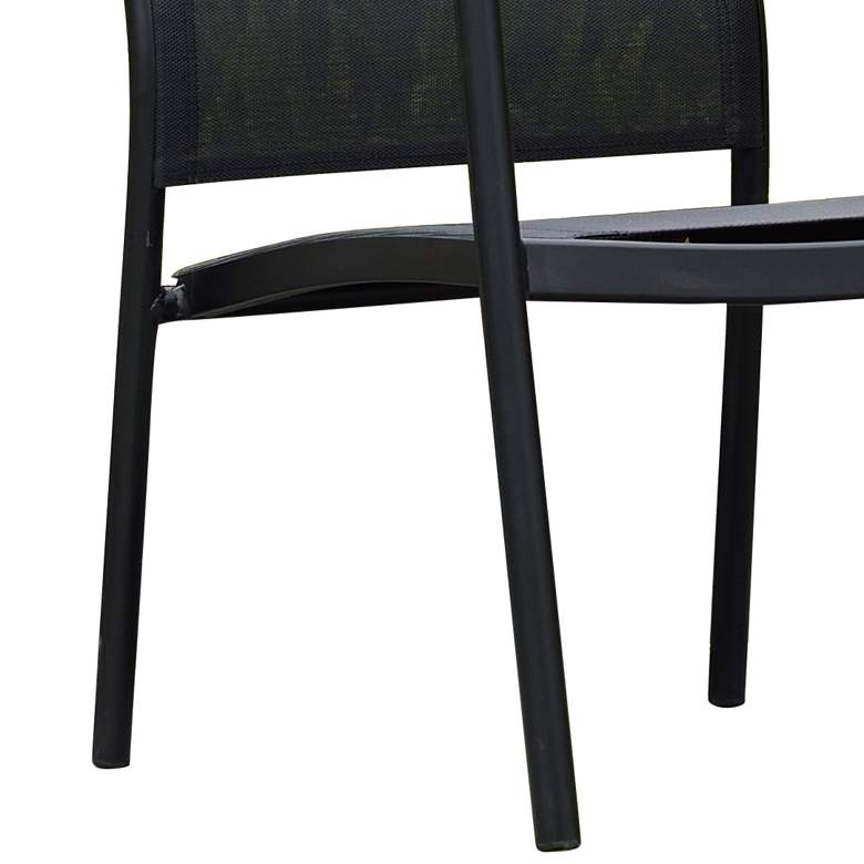 Image 4 Amazonia Trevi Black Eucalyptus Stacking Sofa Chair Set of 2 more views