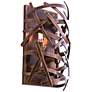 Ambassador 15 1/4"H Copper Patina Abstract Wall Sconce