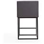 7_Ambassador 26" Gray Genuine Leather Counter Stool more views